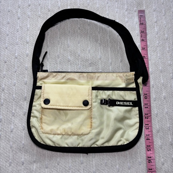 Diesel Vintage Reversible Retro small bag Black and Yellow Diesel Logo - Picture 6 of 13